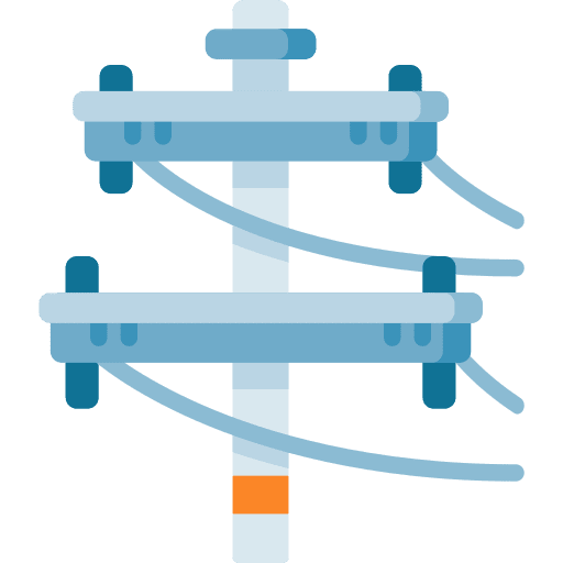 Electric pole electronics electrician post icon