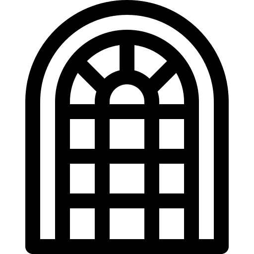 Window entrance home furniture and household icon