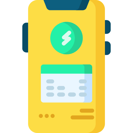 Battery app mobile phone celular icon