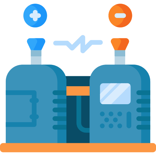 Generator technology electronics ecology and environment icon