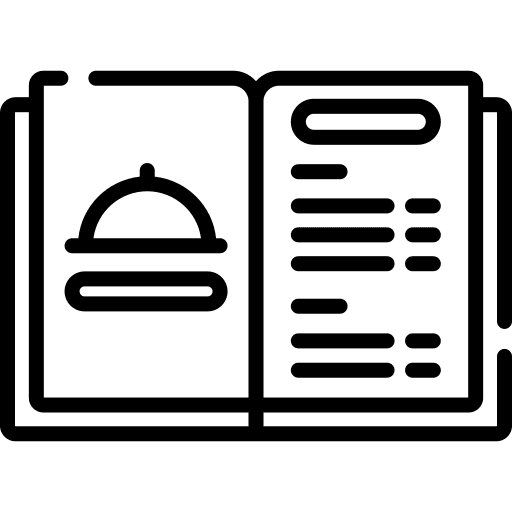 Menu order food book menu icon