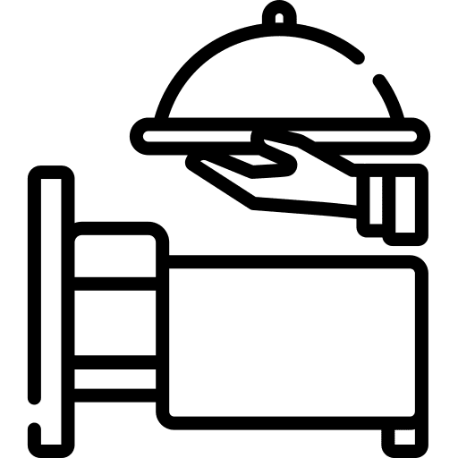 Room service bedroom room service travel icon