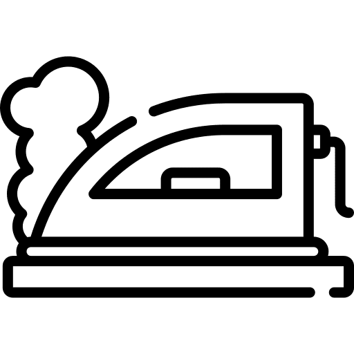 Steam iron technology heat electronics icon