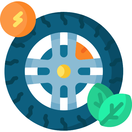 Wheel wheel eco transportation icon