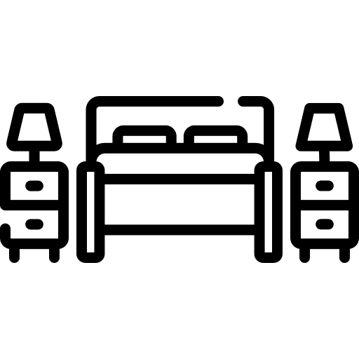 Bedroom queen size bedroom rest icon