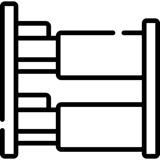 Bunk bed bedroom wellness bunk bed icon