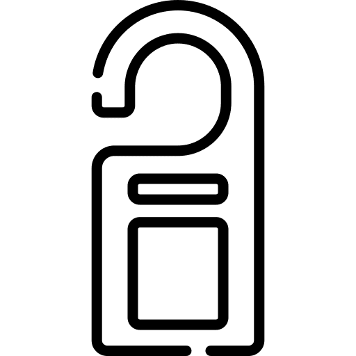 Door hanger door hanger hotel doorknob icon