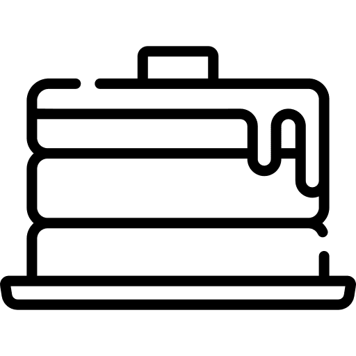 Pancakes bakery sweet breakfast icon