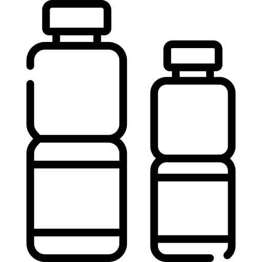 Water bottle healthy food hydratation water bottle icon