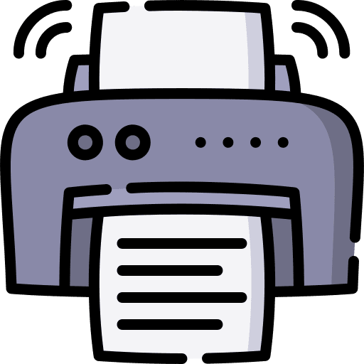 Printer printers ink wireless icon