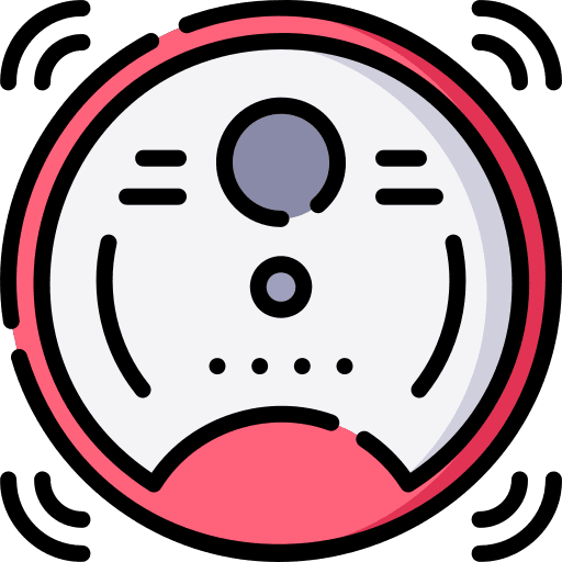 Robot vacuum cleaner electronics technology home automation icon