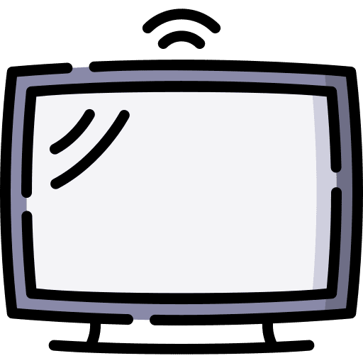 Smart tv tv screen network connectivity icon