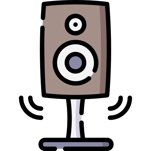 Speaker sound electronics smart house icon