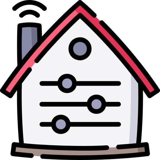 Smart home electronics home configuration icon