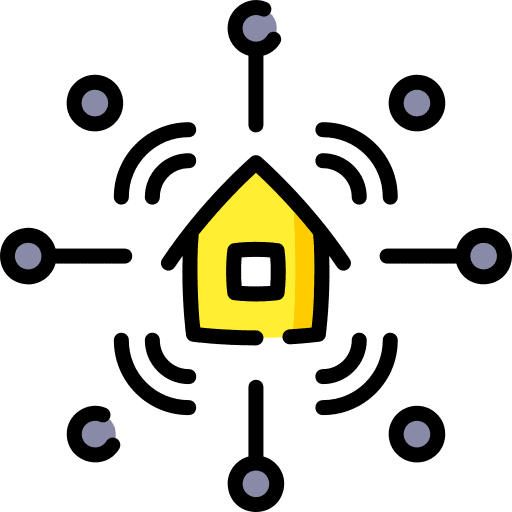 Smart home smart city internet of things domotics icon