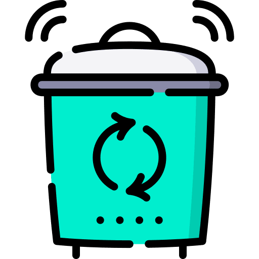 Smart trash internet of things trash can electronics icon