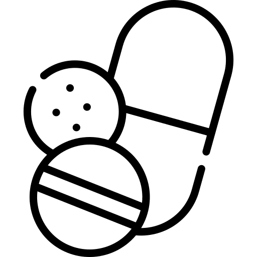Drugs pills medication tablet icon