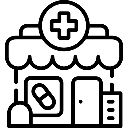 Drugstore drugstore healthcare dispensary icon