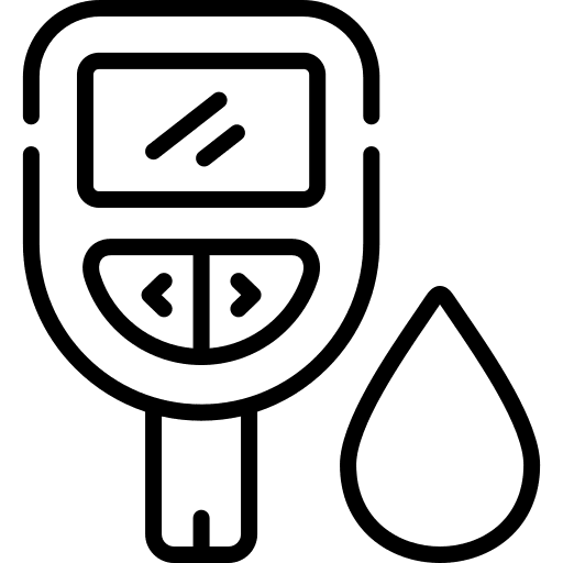 Glucosemeter blood glucometer electronics icon