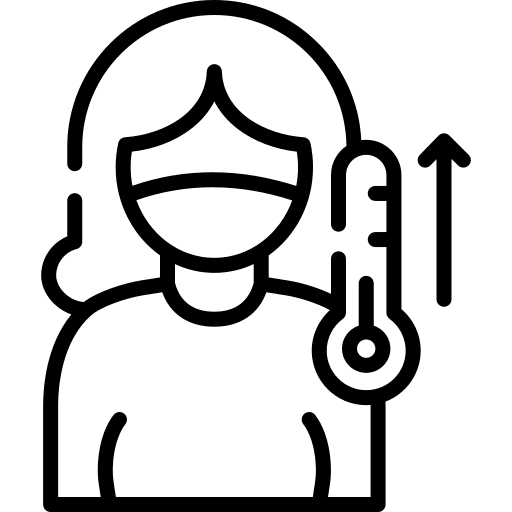 Illness thermometer illness fever icon