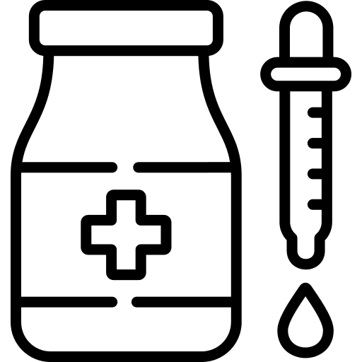 Medicine diluent healthcare and medical liquid icon