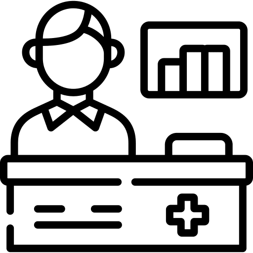 Pharmacist user avatar man icon