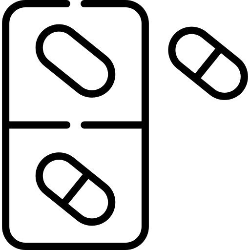 Pills medicine medication blister icon