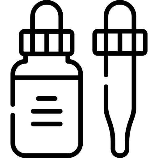 Serum drug vial vaccine icon