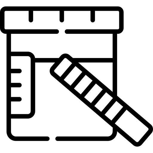 Urine test lab examination diagnosis icon