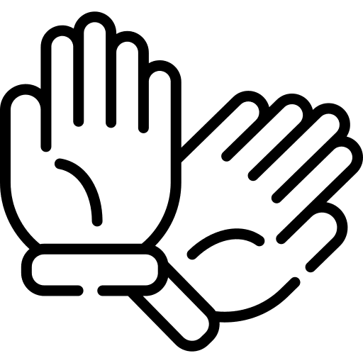 Rubber gloves latex protective gloves security icon