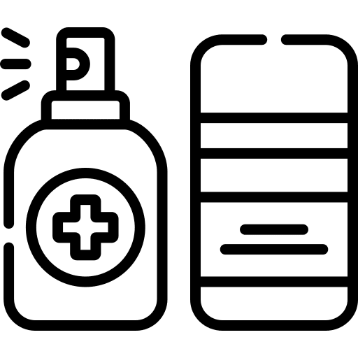 Spray health bottle medicine icon