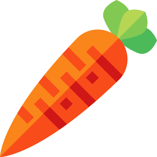 Carrot vegetable healthy food vegetarian icon