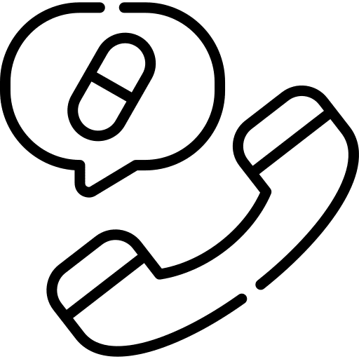 Consultation phone healthcare and medical support icon