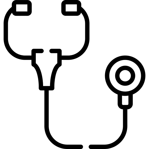 Stethoscope healthcare and medical stethoscope doctor icon