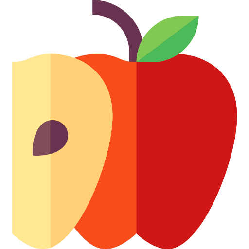 Apple vegetarian viburnum fruit diet icon