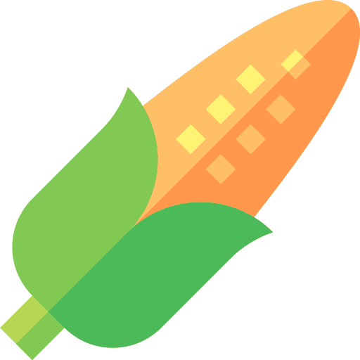 Corn food and restaurant cereal vegetarian icon