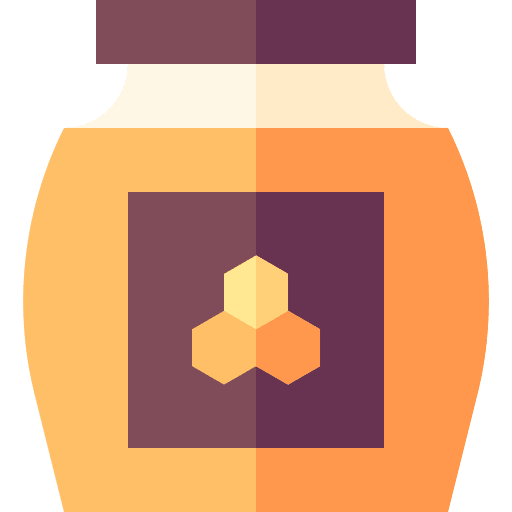 Honey farm bee food and restaurant icon