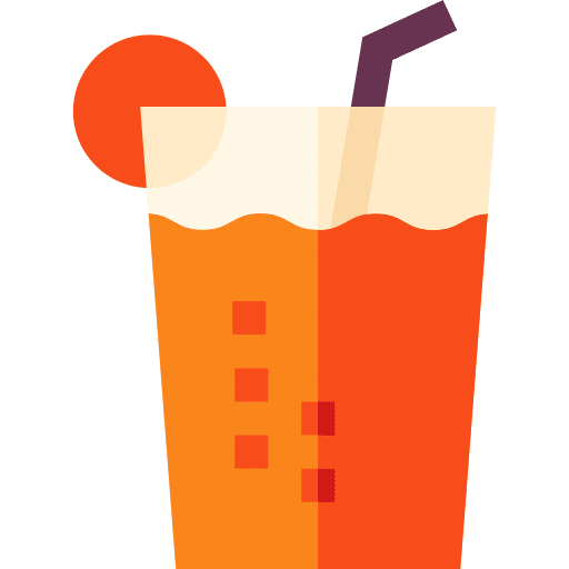 Juice drink fresh glass icon