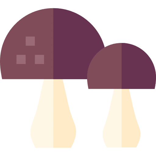 Mushrooms nature food and restaurant healthy food icon