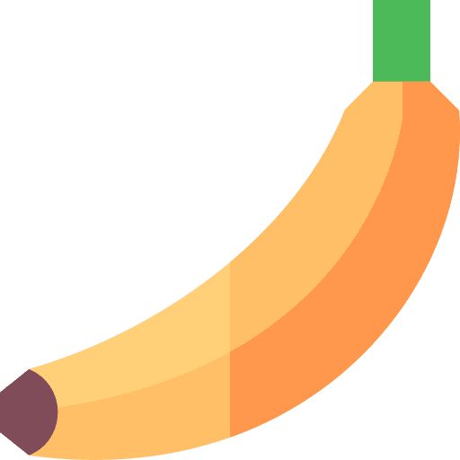 Banana healthy food vegan food and restaurant icon