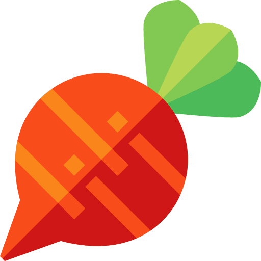 Radish farm vegetarian radish icon