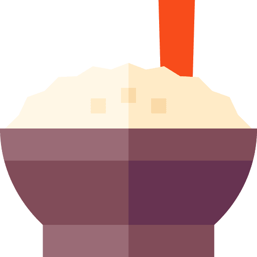 Rice bowl oriental food and restaurant asian icon