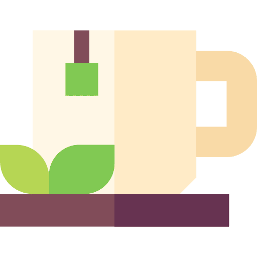 Tea mug hot drink green tea tea bag icon