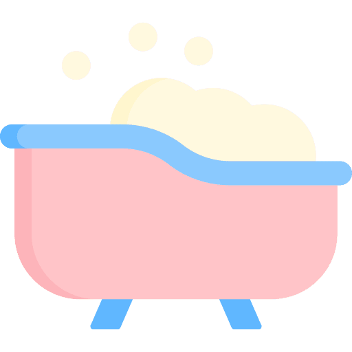 Bathtub baby kid and baby hygienic icon