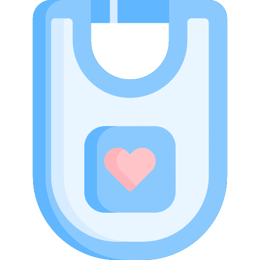 Bib baby cloth children bib icon