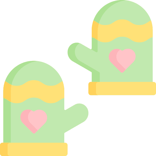 Mittens baby gloves protection safety icon