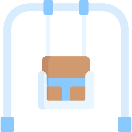 Swing entertainment child playtime icon
