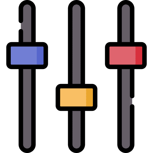 Control sliders control equalizer icon