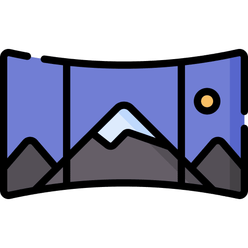 Panoramic panorama landscape ui icon