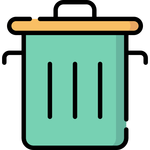 Trash bin trash can can garbage icon